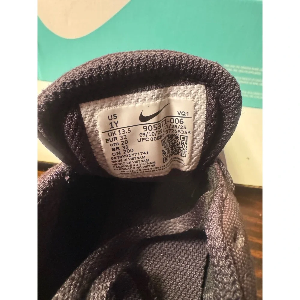 Nike SB Check Canvas PS Black Gum Light Brown Kids Shoes 905371-006 Size 1Y